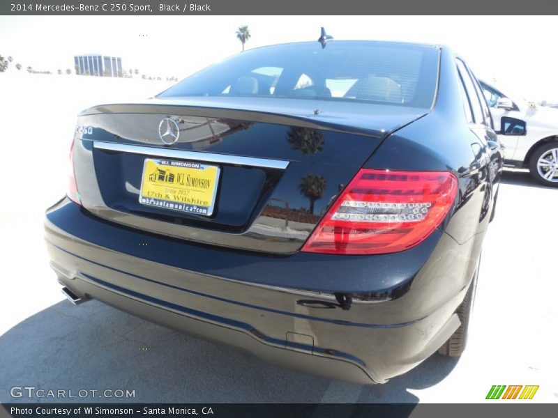 Black / Black 2014 Mercedes-Benz C 250 Sport