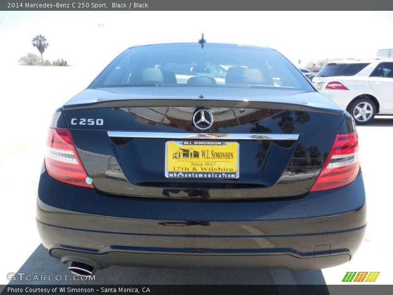 Black / Black 2014 Mercedes-Benz C 250 Sport