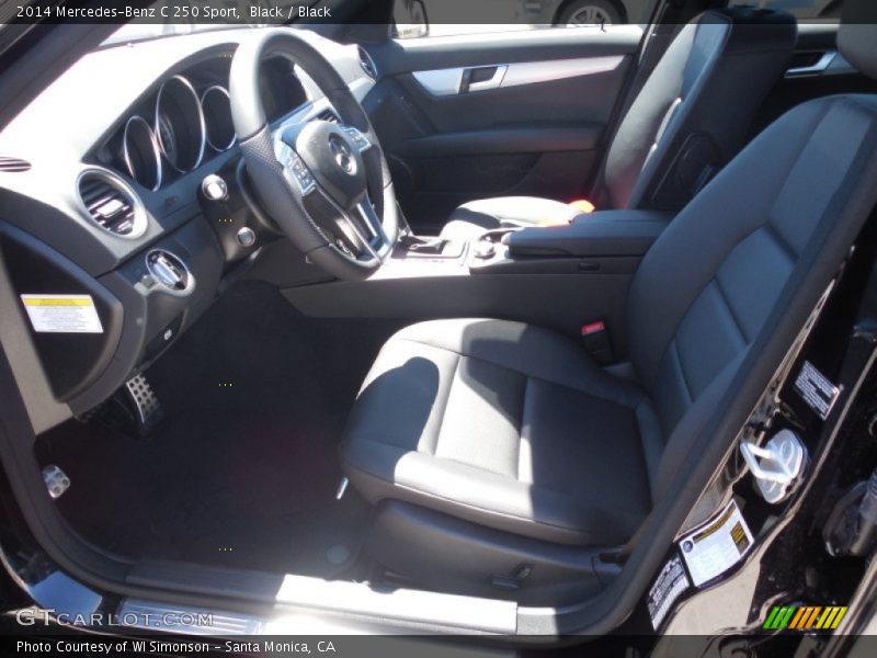 Black / Black 2014 Mercedes-Benz C 250 Sport