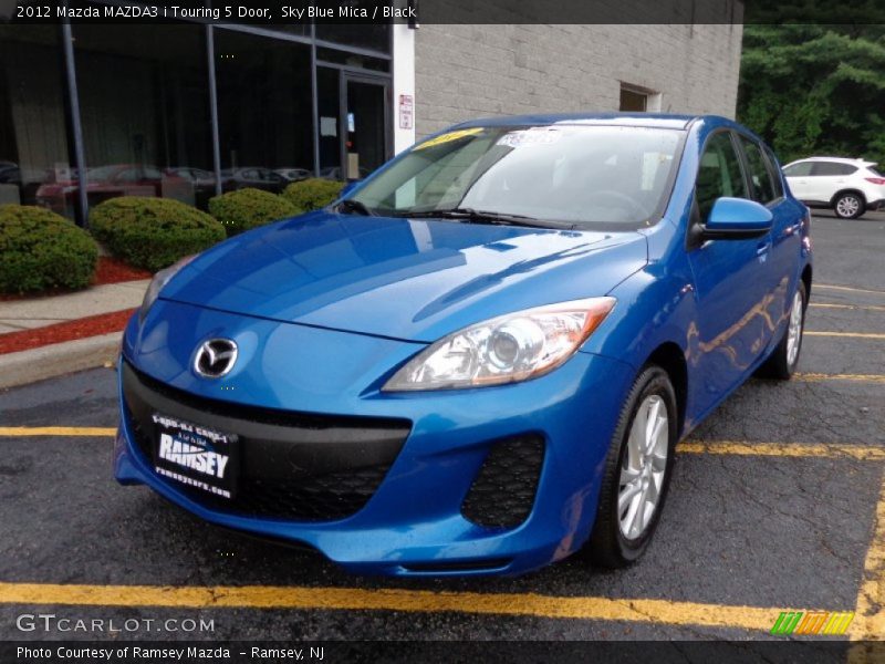 Sky Blue Mica / Black 2012 Mazda MAZDA3 i Touring 5 Door