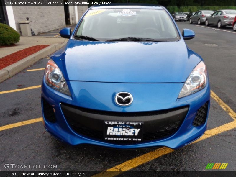 Sky Blue Mica / Black 2012 Mazda MAZDA3 i Touring 5 Door