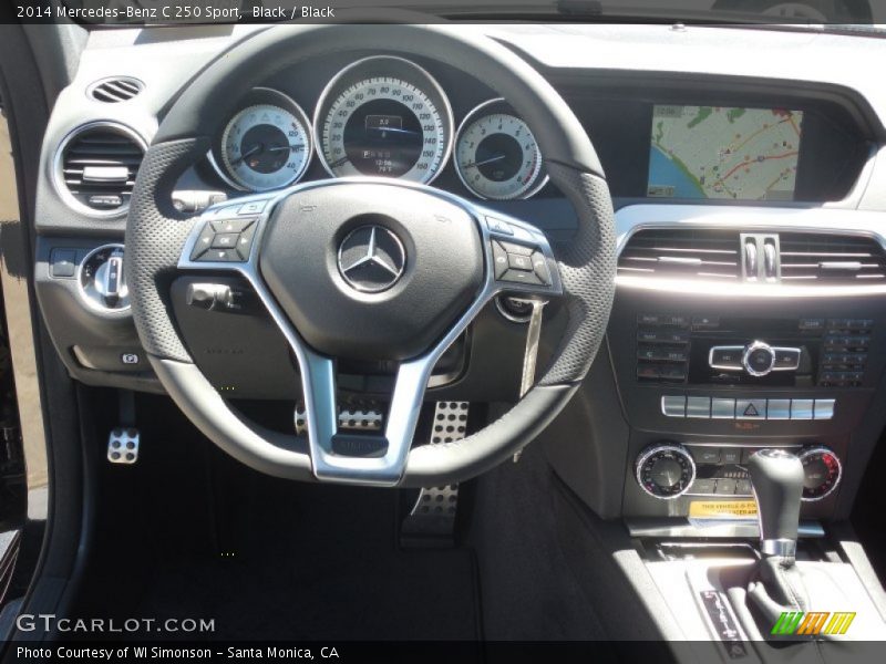 Black / Black 2014 Mercedes-Benz C 250 Sport