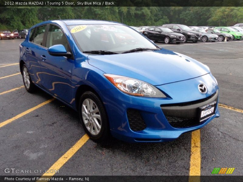 Sky Blue Mica / Black 2012 Mazda MAZDA3 i Touring 5 Door
