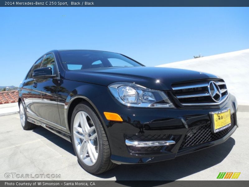Black / Black 2014 Mercedes-Benz C 250 Sport