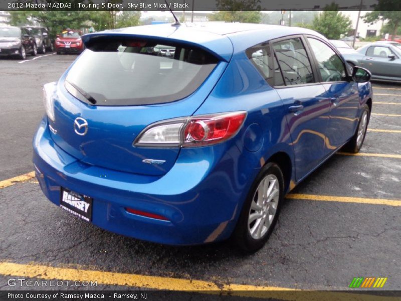 Sky Blue Mica / Black 2012 Mazda MAZDA3 i Touring 5 Door
