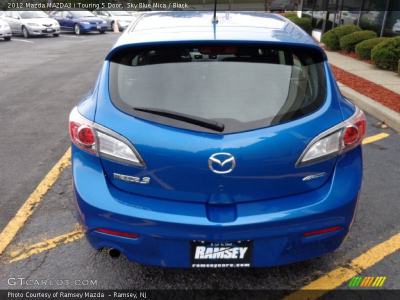 Sky Blue Mica / Black 2012 Mazda MAZDA3 i Touring 5 Door