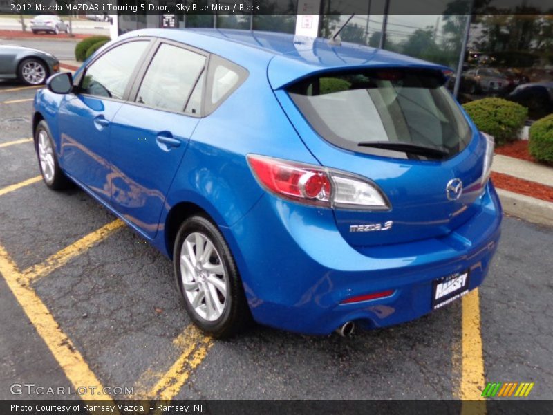 Sky Blue Mica / Black 2012 Mazda MAZDA3 i Touring 5 Door