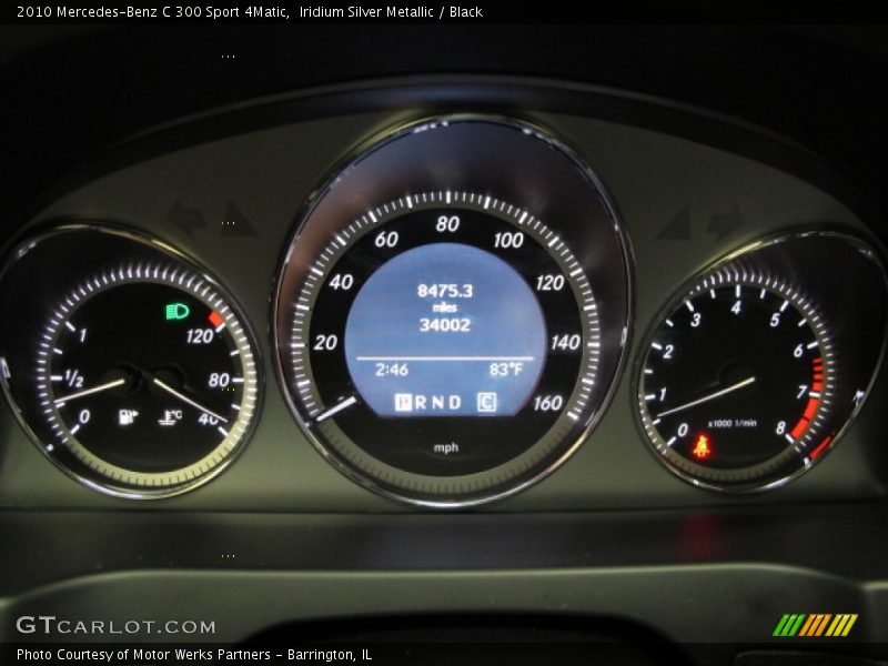 Iridium Silver Metallic / Black 2010 Mercedes-Benz C 300 Sport 4Matic