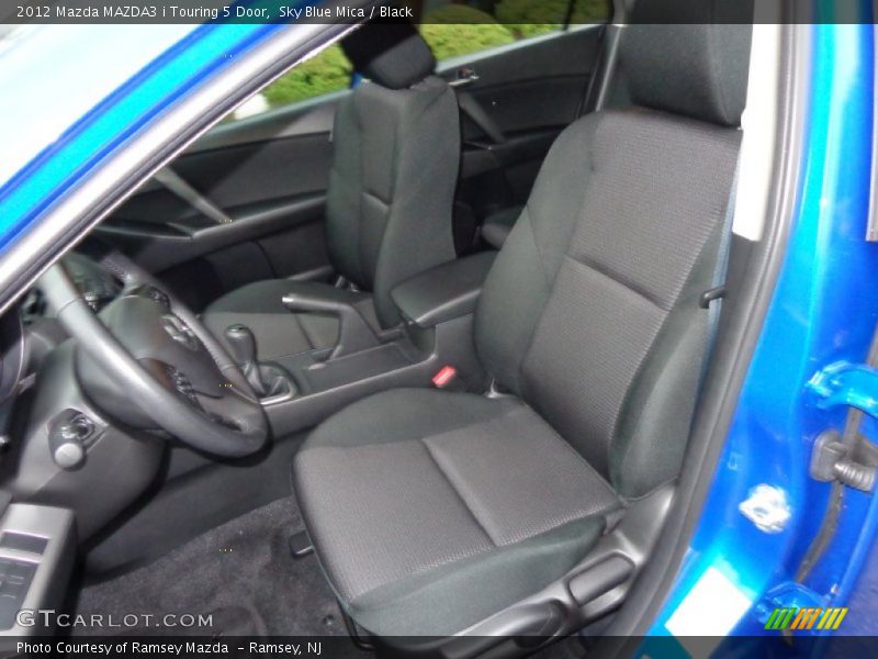 Sky Blue Mica / Black 2012 Mazda MAZDA3 i Touring 5 Door