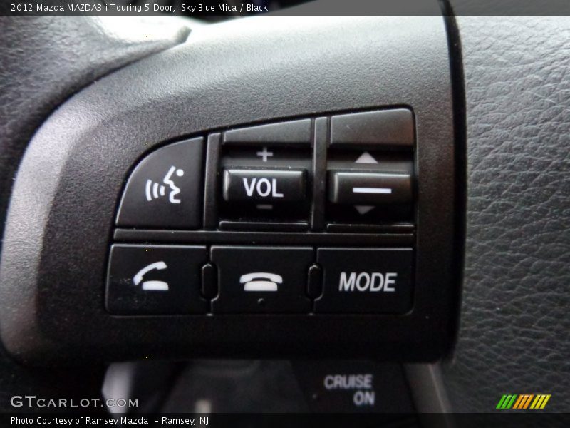 Sky Blue Mica / Black 2012 Mazda MAZDA3 i Touring 5 Door