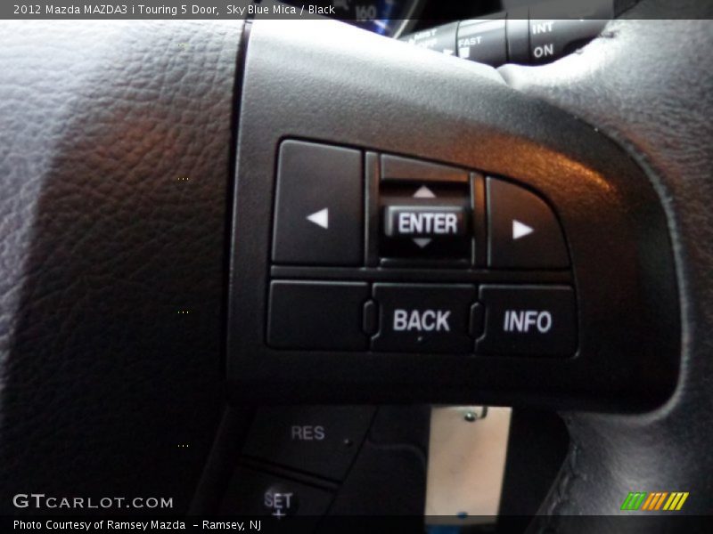 Sky Blue Mica / Black 2012 Mazda MAZDA3 i Touring 5 Door