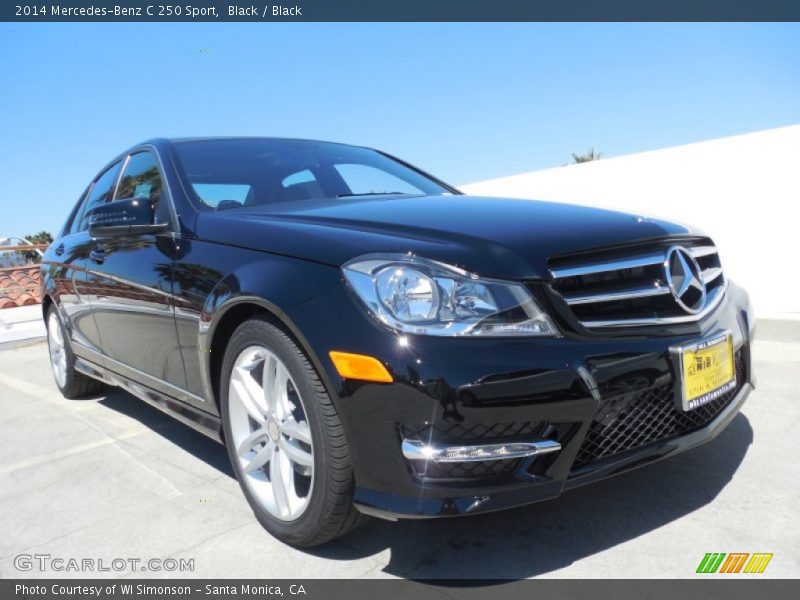 Black / Black 2014 Mercedes-Benz C 250 Sport