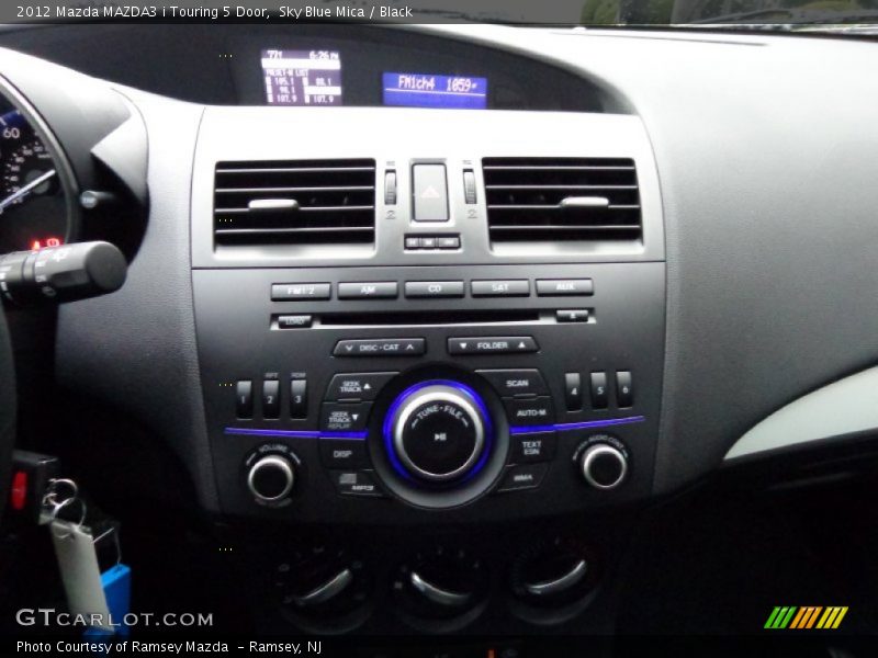 Sky Blue Mica / Black 2012 Mazda MAZDA3 i Touring 5 Door