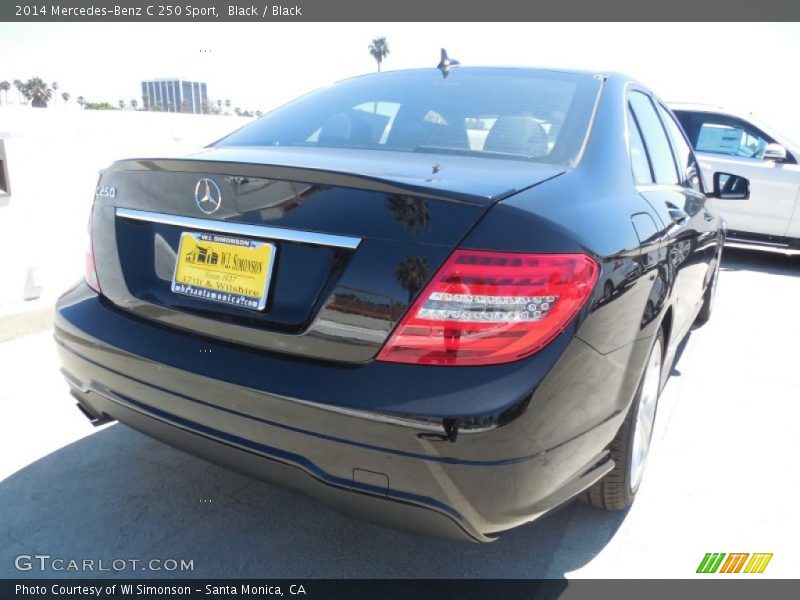 Black / Black 2014 Mercedes-Benz C 250 Sport