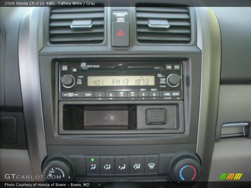 Taffeta White / Gray 2008 Honda CR-V LX 4WD