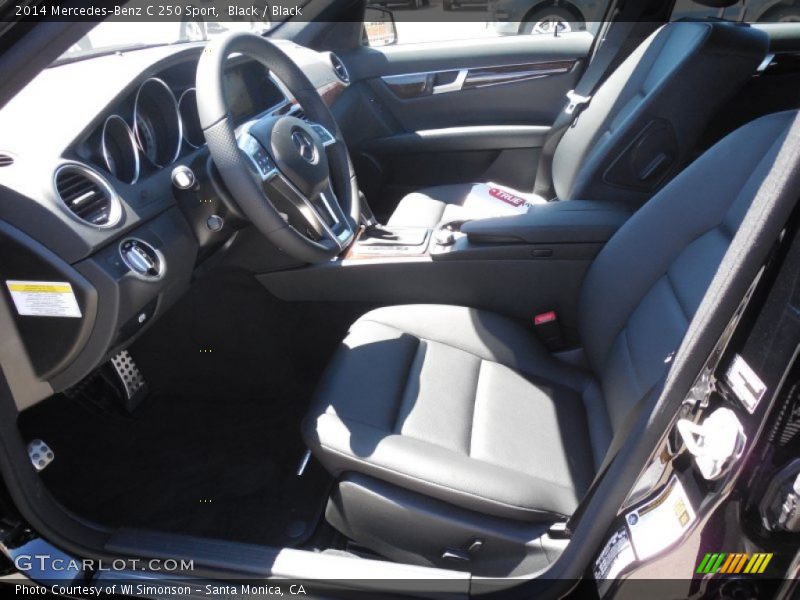 Black / Black 2014 Mercedes-Benz C 250 Sport
