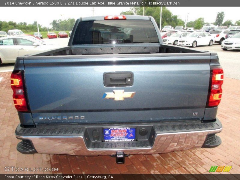 Blue Granite Metallic / Jet Black/Dark Ash 2014 Chevrolet Silverado 1500 LTZ Z71 Double Cab 4x4