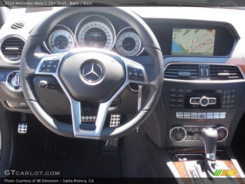 Black / Black 2014 Mercedes-Benz C 250 Sport