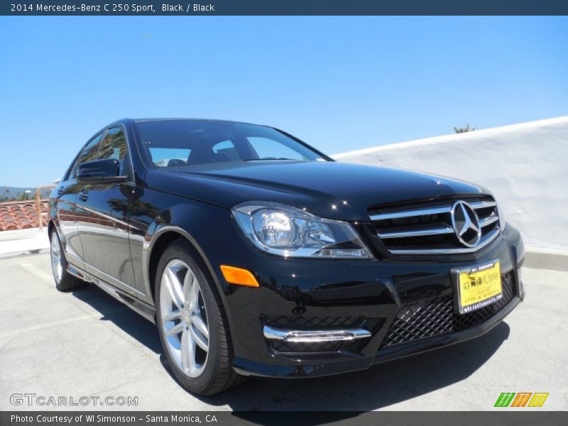 Black / Black 2014 Mercedes-Benz C 250 Sport