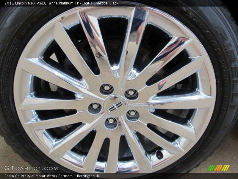 White Platinum Tri-Coat / Charcoal Black 2011 Lincoln MKX AWD