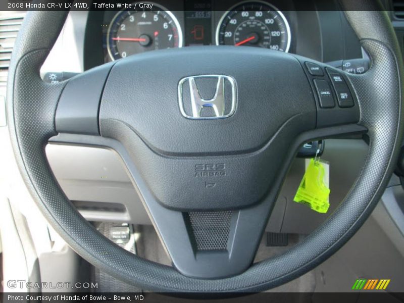 Taffeta White / Gray 2008 Honda CR-V LX 4WD