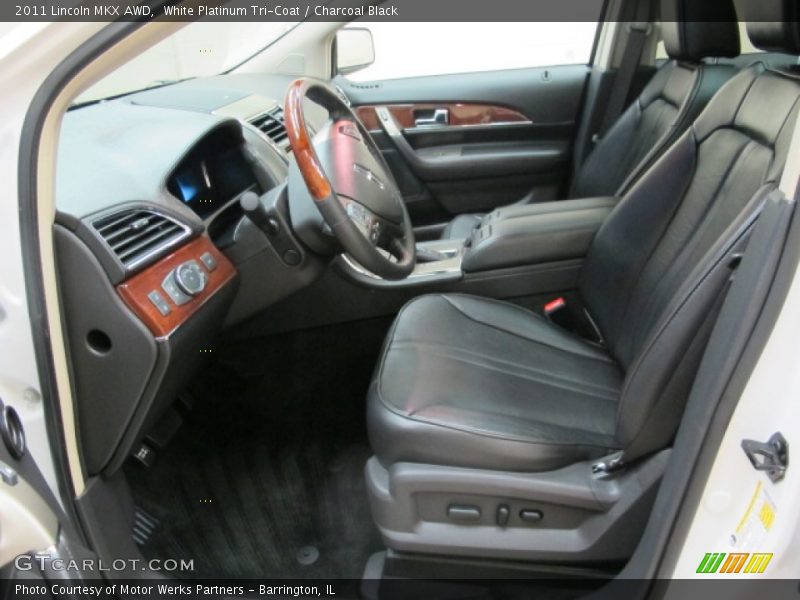 White Platinum Tri-Coat / Charcoal Black 2011 Lincoln MKX AWD