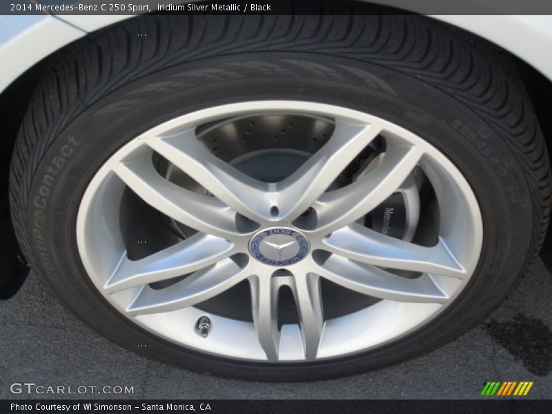 Iridium Silver Metallic / Black 2014 Mercedes-Benz C 250 Sport