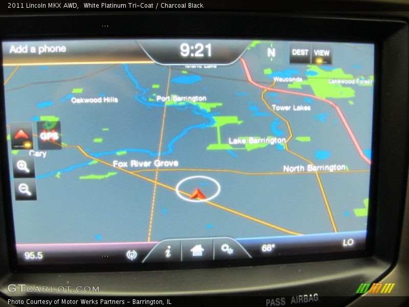 White Platinum Tri-Coat / Charcoal Black 2011 Lincoln MKX AWD