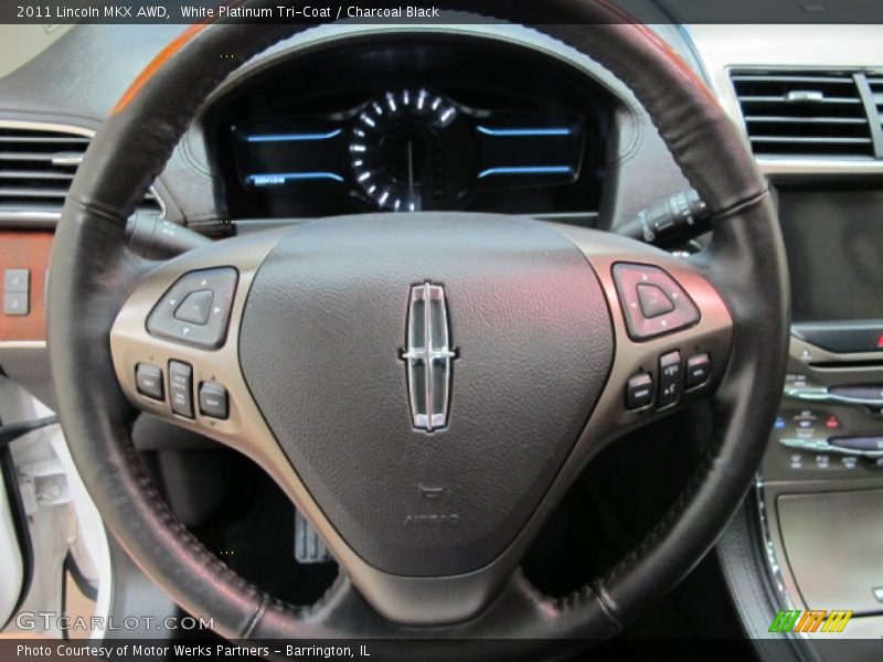 White Platinum Tri-Coat / Charcoal Black 2011 Lincoln MKX AWD