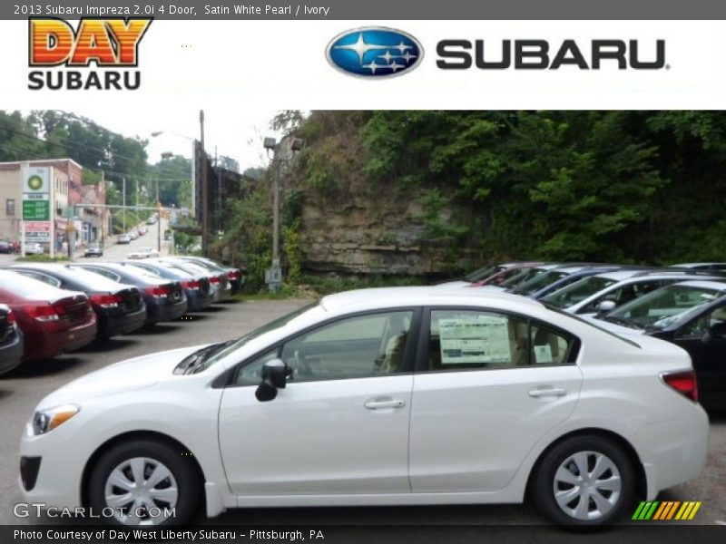 Satin White Pearl / Ivory 2013 Subaru Impreza 2.0i 4 Door