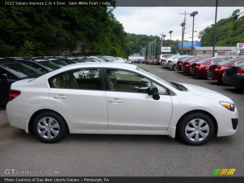 Satin White Pearl / Ivory 2013 Subaru Impreza 2.0i 4 Door