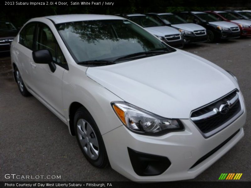 Satin White Pearl / Ivory 2013 Subaru Impreza 2.0i 4 Door