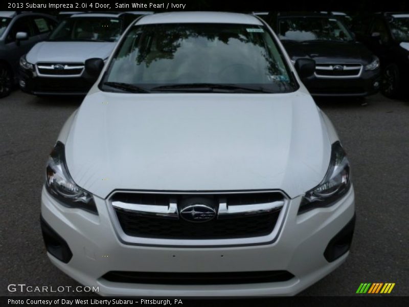 Satin White Pearl / Ivory 2013 Subaru Impreza 2.0i 4 Door