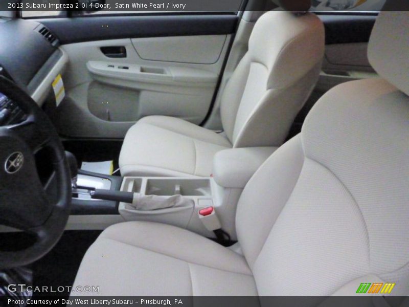 Satin White Pearl / Ivory 2013 Subaru Impreza 2.0i 4 Door