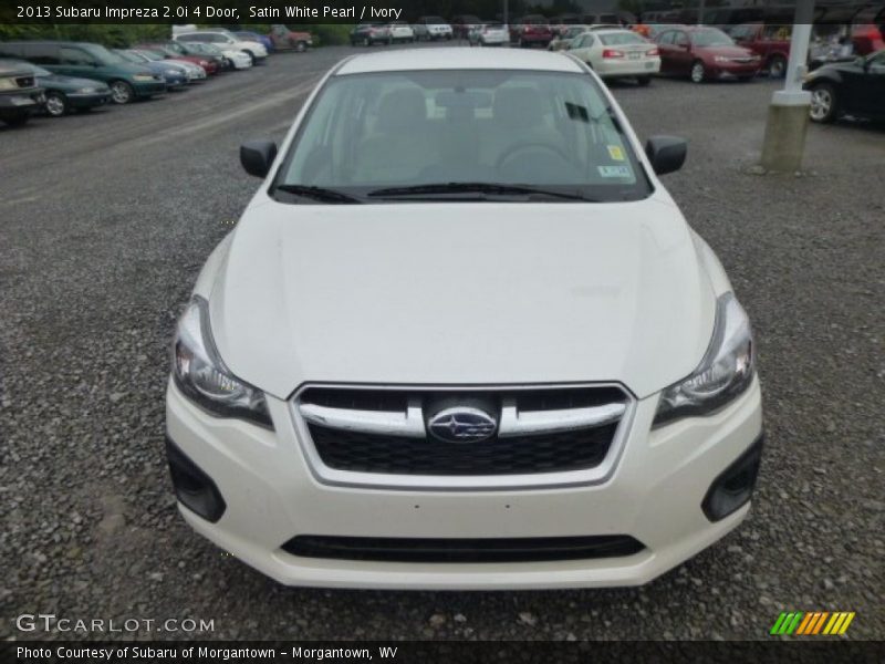 Satin White Pearl / Ivory 2013 Subaru Impreza 2.0i 4 Door