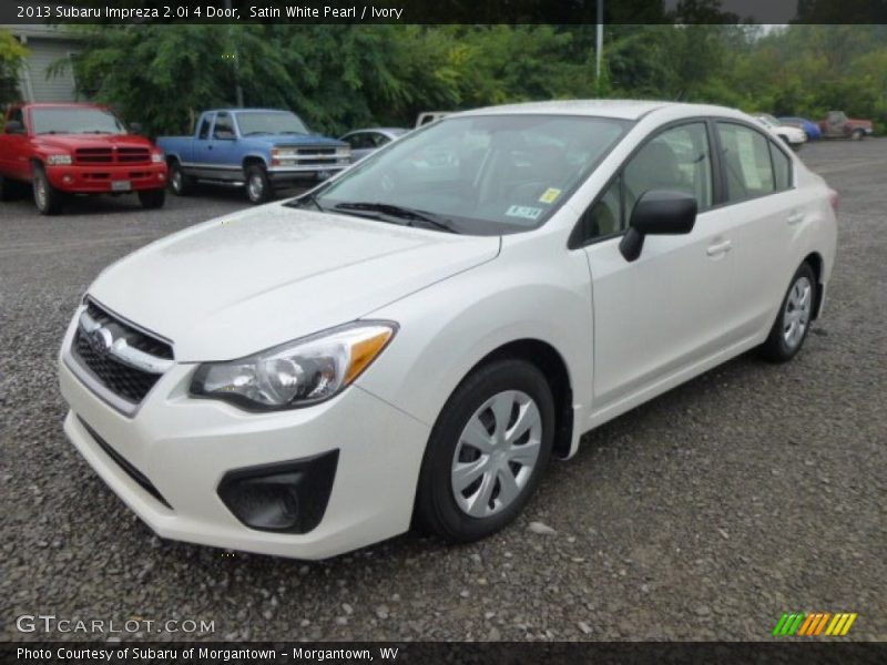 Satin White Pearl / Ivory 2013 Subaru Impreza 2.0i 4 Door