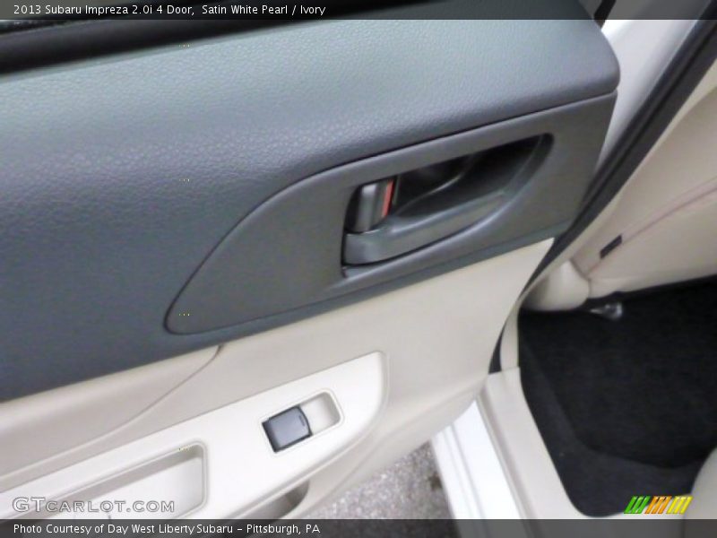 Satin White Pearl / Ivory 2013 Subaru Impreza 2.0i 4 Door