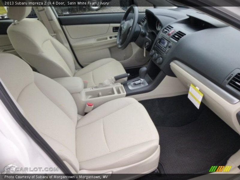 Satin White Pearl / Ivory 2013 Subaru Impreza 2.0i 4 Door