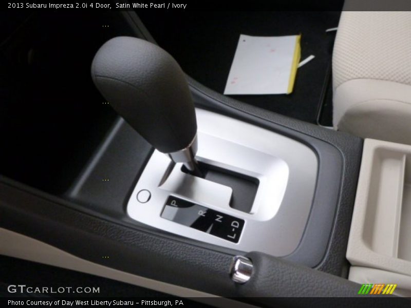 Satin White Pearl / Ivory 2013 Subaru Impreza 2.0i 4 Door