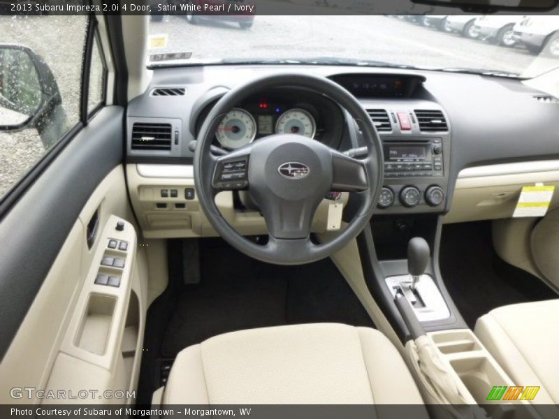 Satin White Pearl / Ivory 2013 Subaru Impreza 2.0i 4 Door