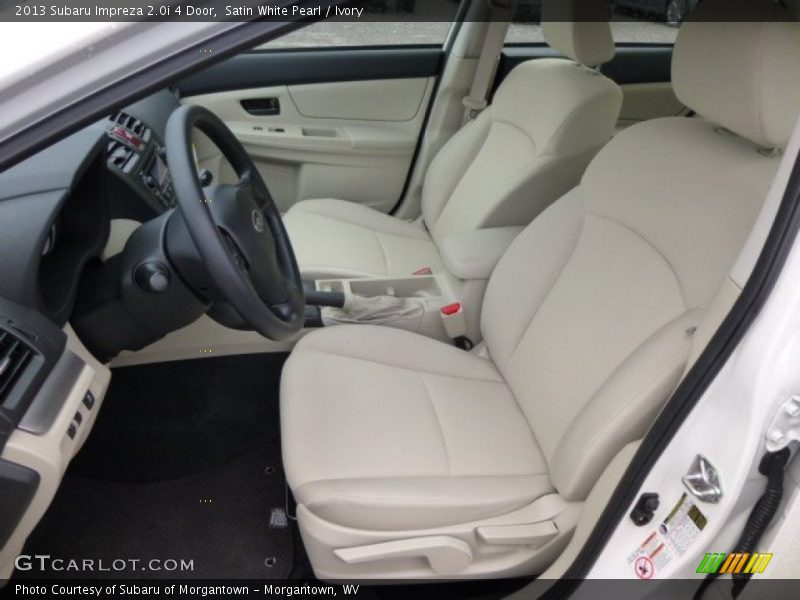 Satin White Pearl / Ivory 2013 Subaru Impreza 2.0i 4 Door