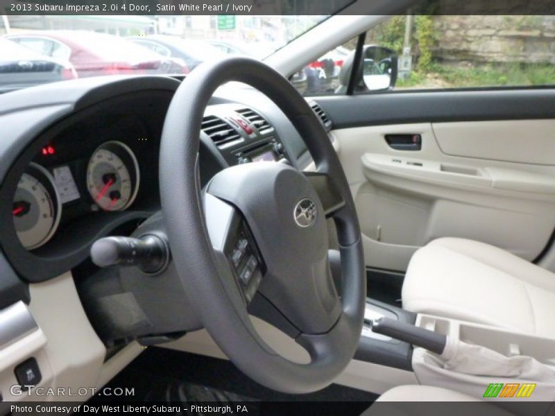 Satin White Pearl / Ivory 2013 Subaru Impreza 2.0i 4 Door