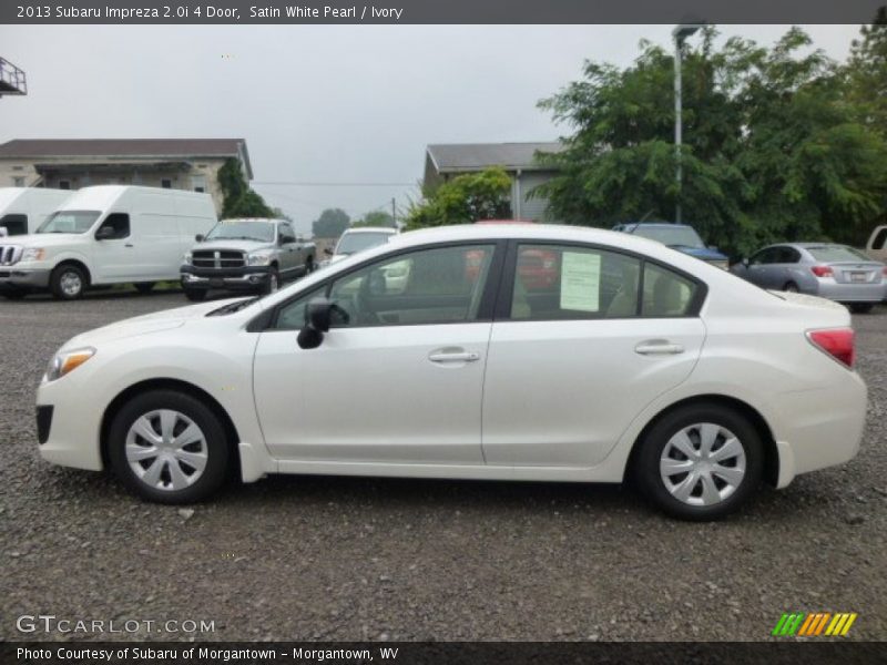 Satin White Pearl / Ivory 2013 Subaru Impreza 2.0i 4 Door