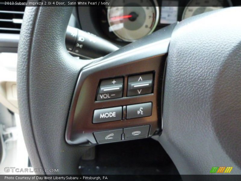 Satin White Pearl / Ivory 2013 Subaru Impreza 2.0i 4 Door