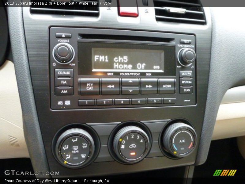 Satin White Pearl / Ivory 2013 Subaru Impreza 2.0i 4 Door