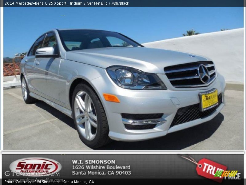 Iridium Silver Metallic / Ash/Black 2014 Mercedes-Benz C 250 Sport