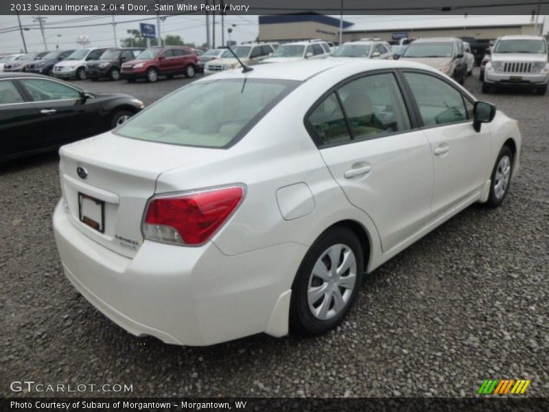 Satin White Pearl / Ivory 2013 Subaru Impreza 2.0i 4 Door