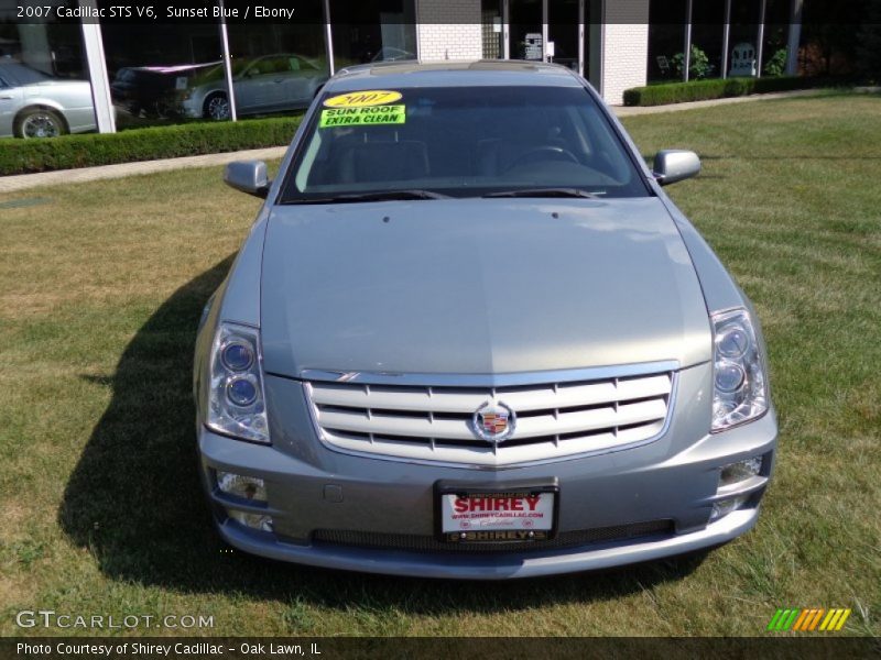 Sunset Blue / Ebony 2007 Cadillac STS V6
