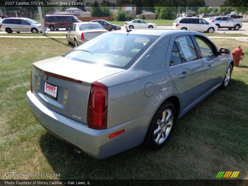 Sunset Blue / Ebony 2007 Cadillac STS V6