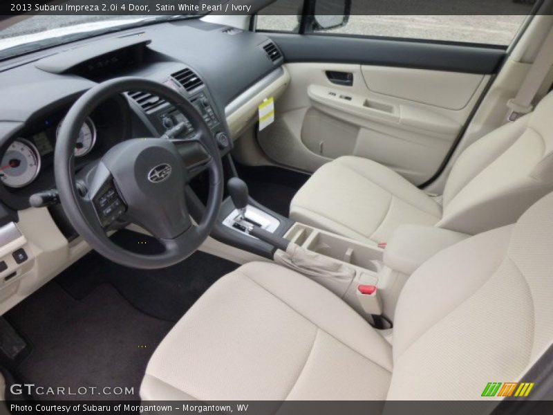 Satin White Pearl / Ivory 2013 Subaru Impreza 2.0i 4 Door
